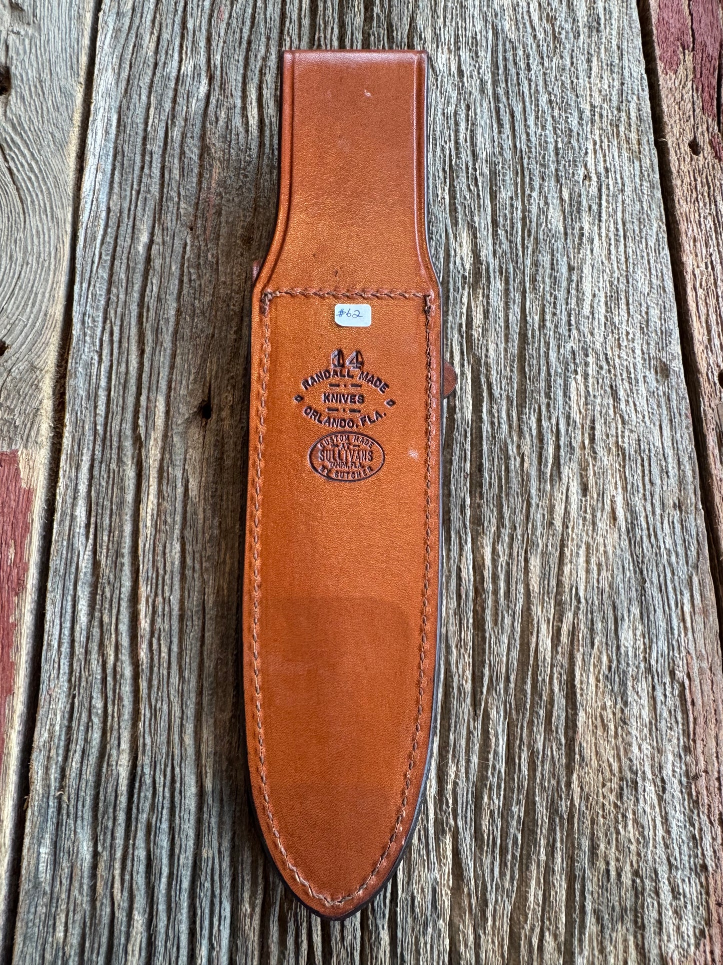 Rare Randall Model 14 Exotic Leather Sheath with a Stingray insert from Sullivans by Gutcher.