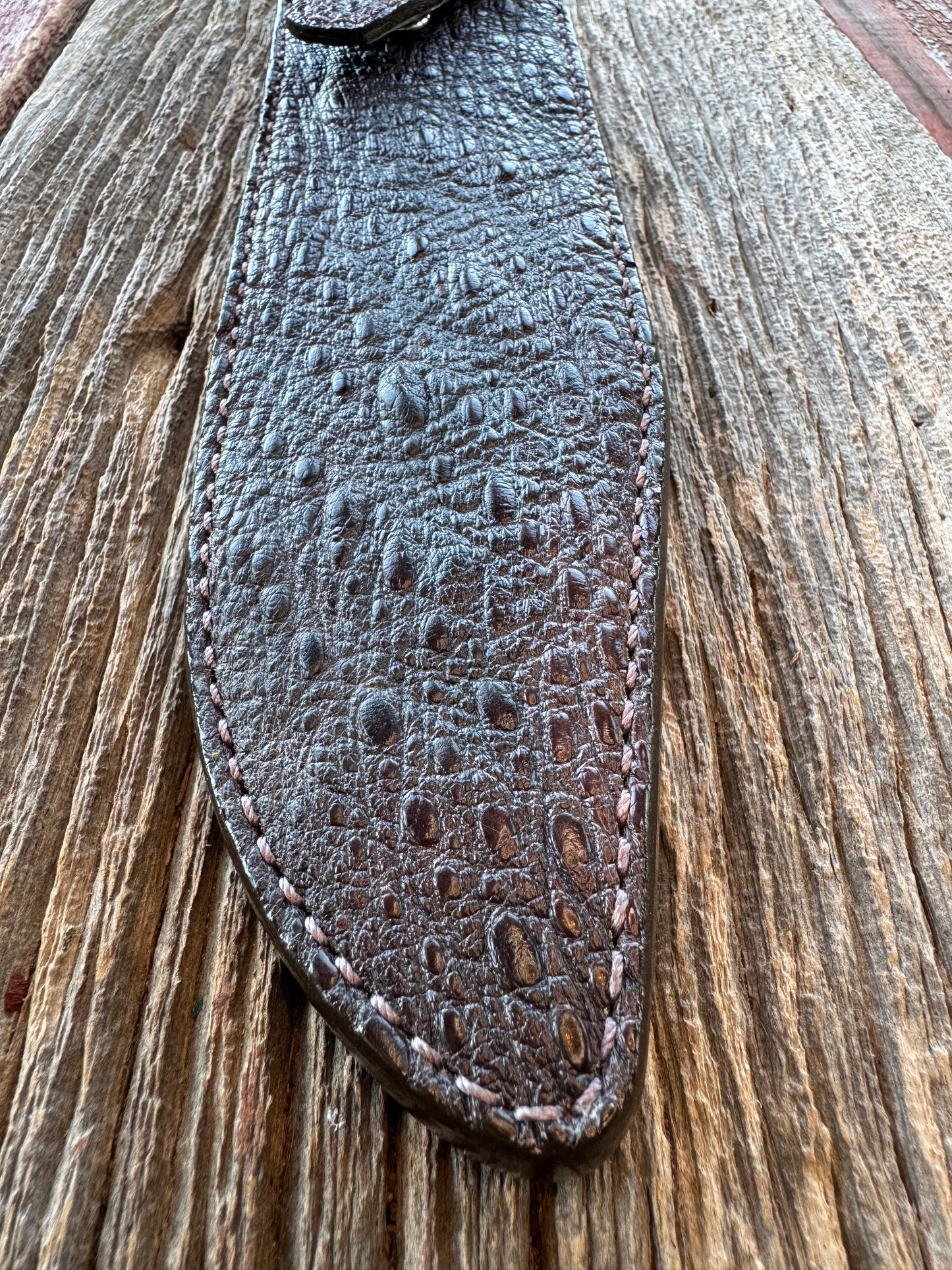 Randall Model 12-9/14 Grind Sheath in Exotic Snapping Turtle by Treeman.