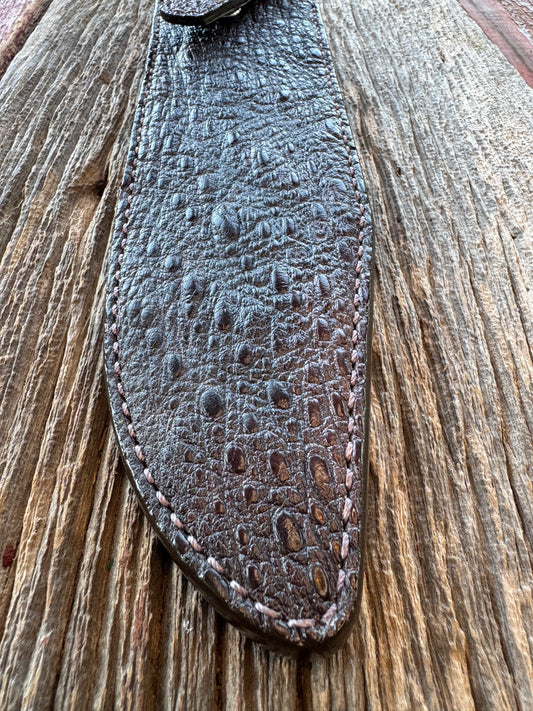 Randall Model 12-9/14 Grind Sheath in Exotic Snapping Turtle by Treeman.