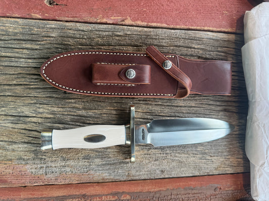 New in Paper Randall Knife Clinton Special TC Nickel Hilt and Collar, Stainless Steel, Resin, nameplate