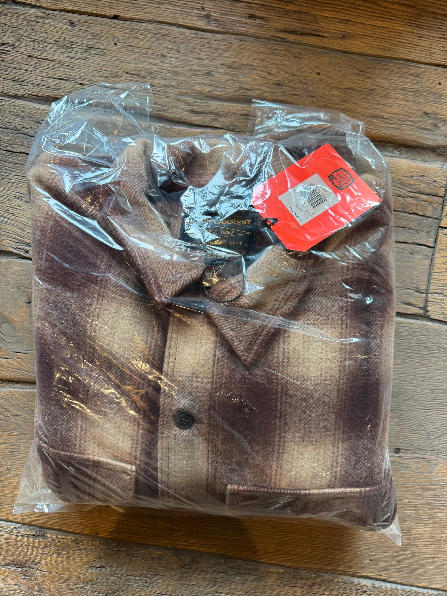 Filson Mackinaw Wool Cruiser | X Large | Brown Tan Ombre | Made in USA | NWT $550