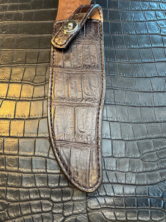 Randall Model Nordic Special Dealer Special” Exotic Sheath in Black Crocodile by Treeman.