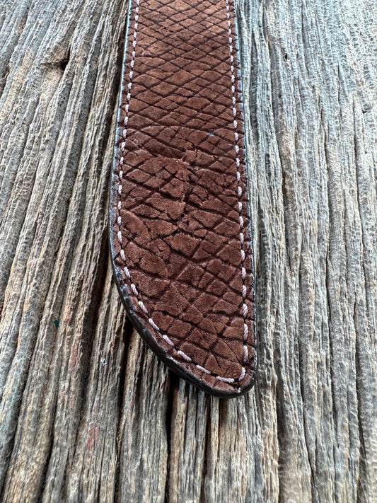 Randall Model 10-7 Fisherman Exotic Sheath in Chocolate Hippo by Treeman.