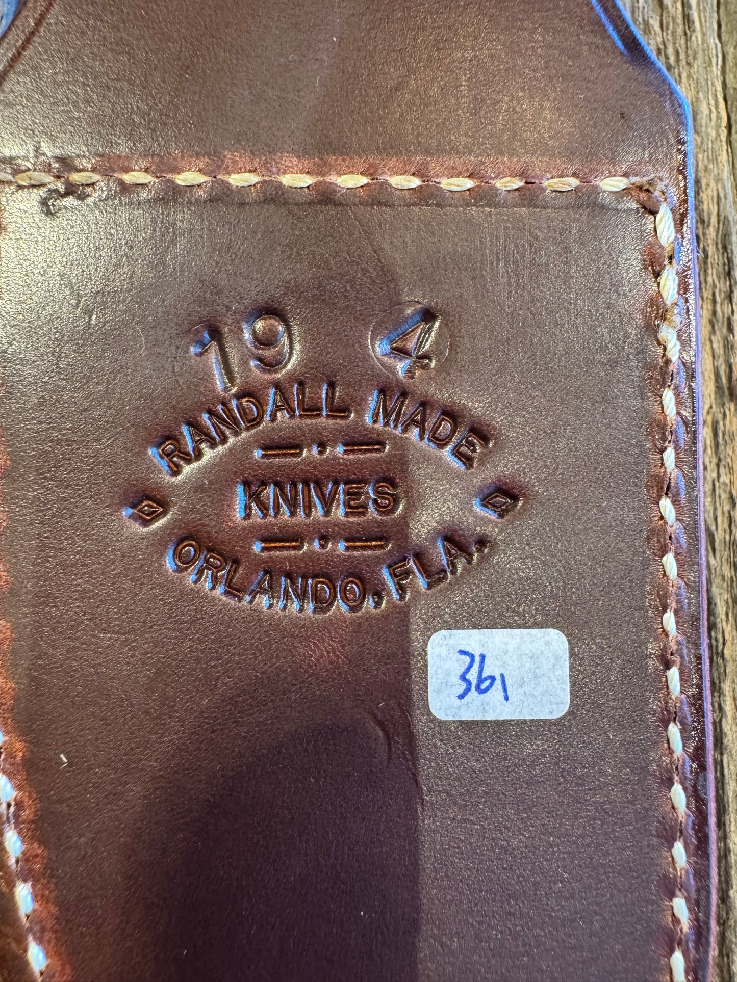 Randall Model 19-4 in Beautiful Fossil Walrus Ivory. Gorgeous colors and very rare to see a 19 in FWI. Nickel Silver Single Hilt and natural end, SS, and Flawless