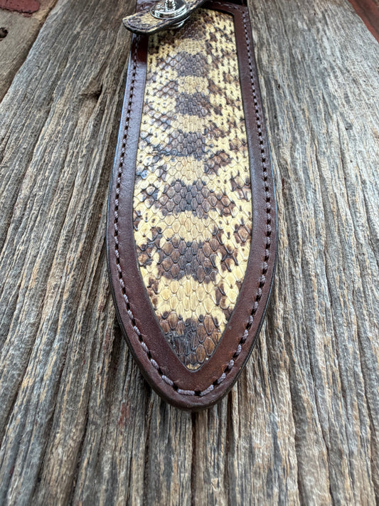Randall Model Clinton Special Sheath in Exotic West Texas Yellow Gopher Snake from Treeman Sheaths. Great color on this one!!