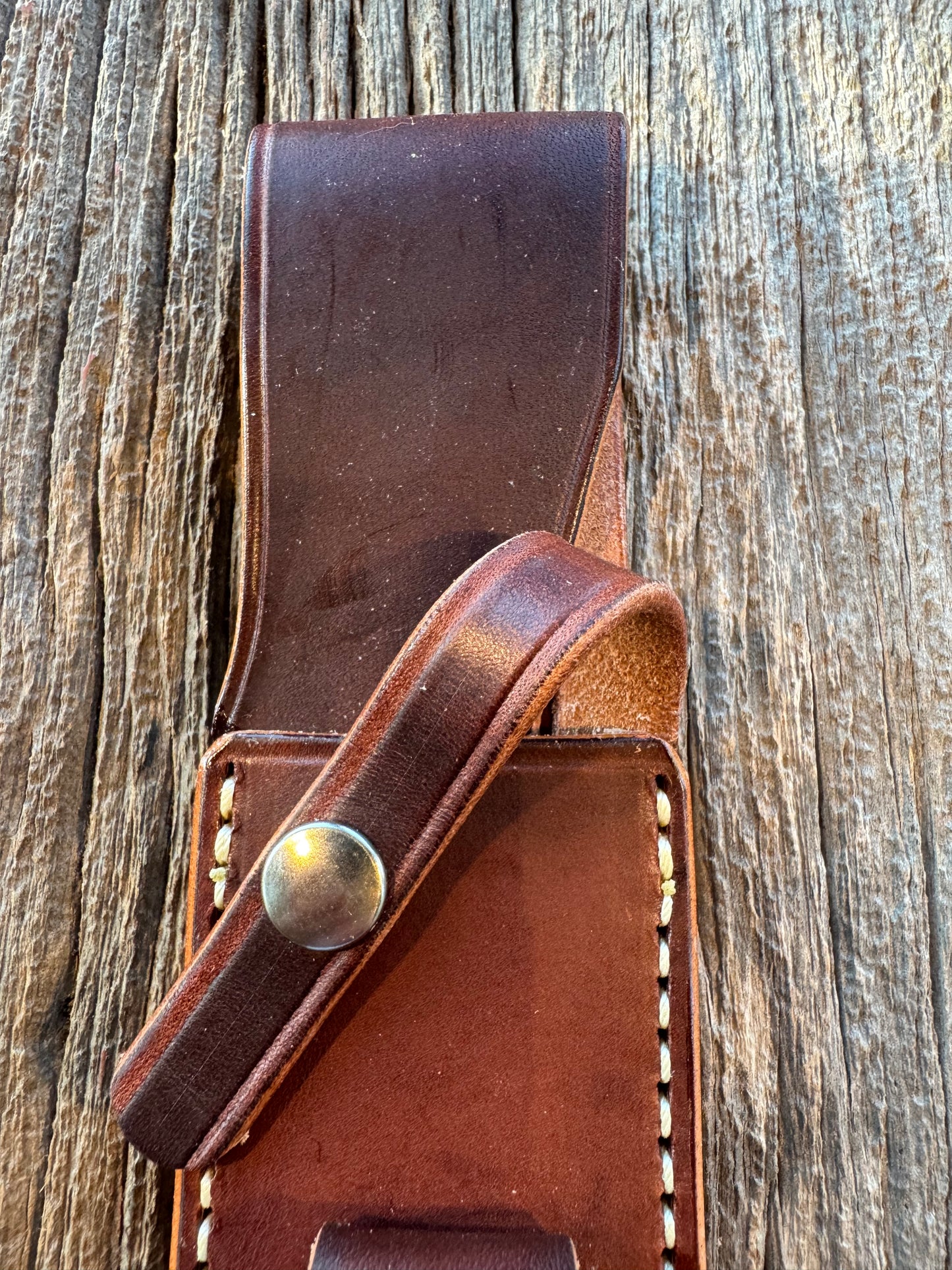 New Randall Sullivans by Gutcher Leather Knife Sheath for a Model 2-8. with Sharpening Stone.