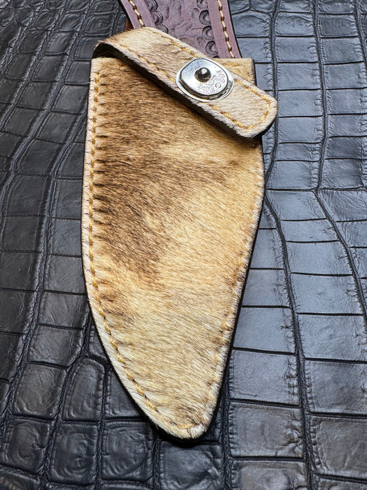 Randall Model 19-5 Exotic Giraffe Skin Sheath from Treeman.
