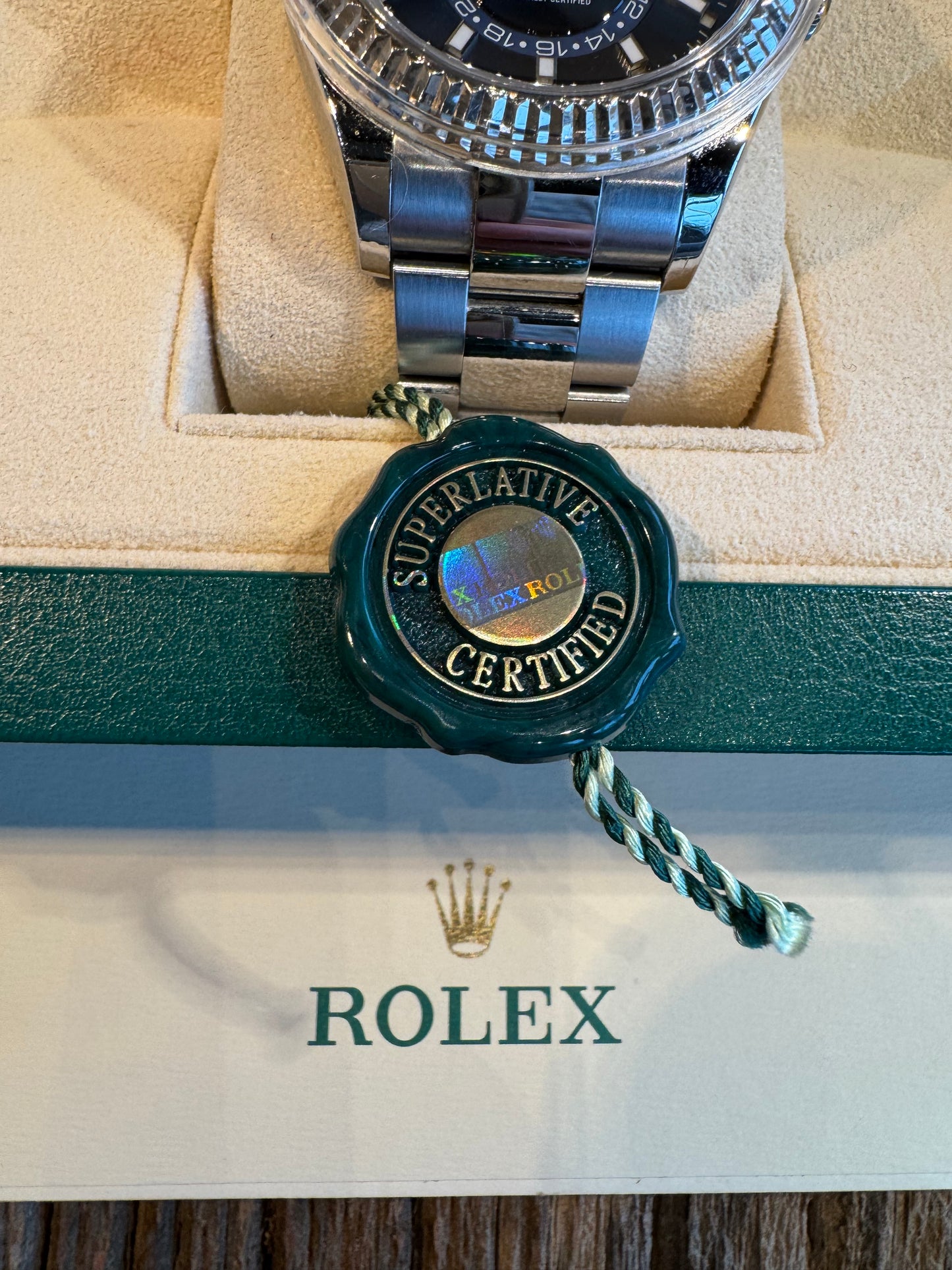 2017 Rolex Skydweller 42mm, Blue Dial Oyster Bracelet Box + Papers Model # 326934 lightly worn.