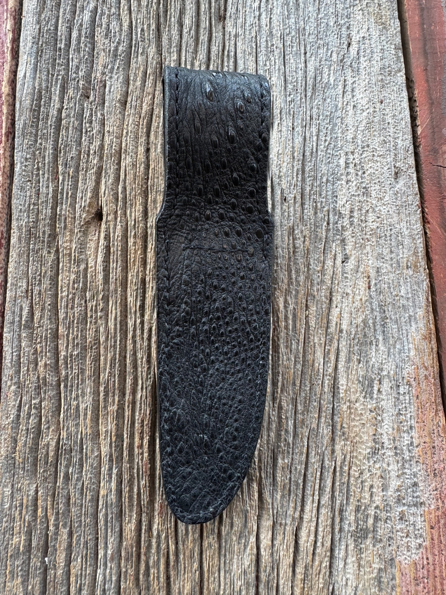 Randall Model Combat Companion Sheath in Exotic Black Snapping Turtle ( Double sided in Turtle) from Treeman.
