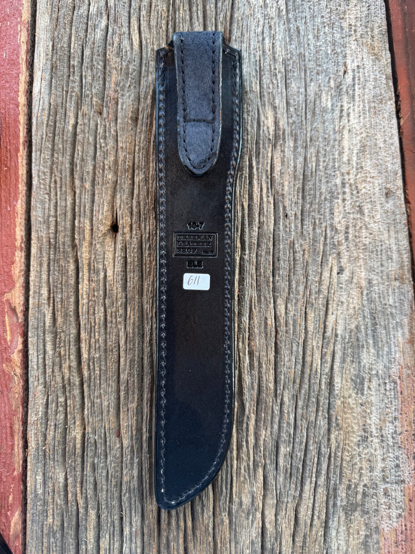 Randall Model 10-7 Fisherman Exotic Sheath in Gray Elephant by Treeman.