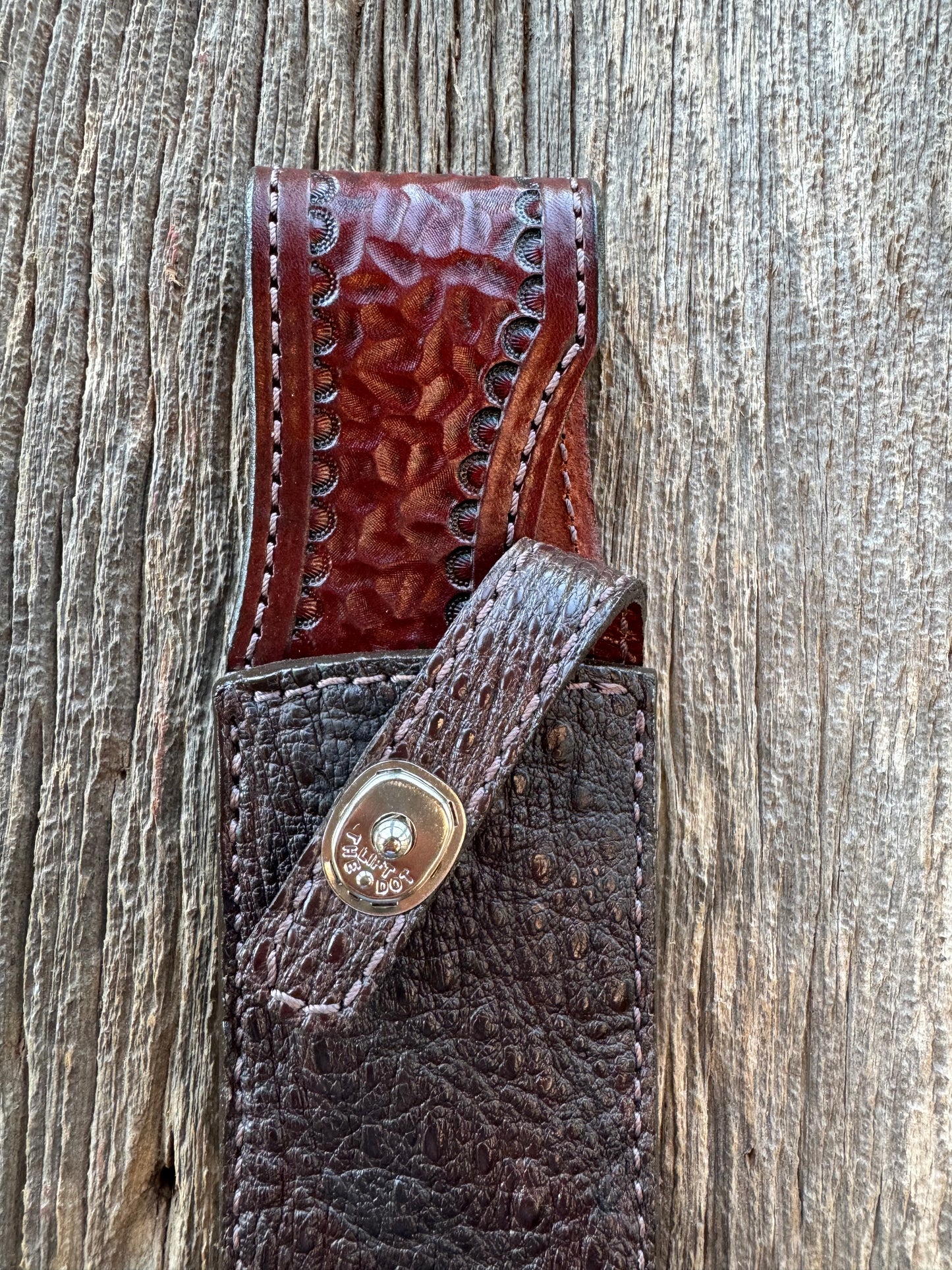 Randall Model 12-9/14 Grind Sheath in Exotic Snapping Turtle by Treeman.