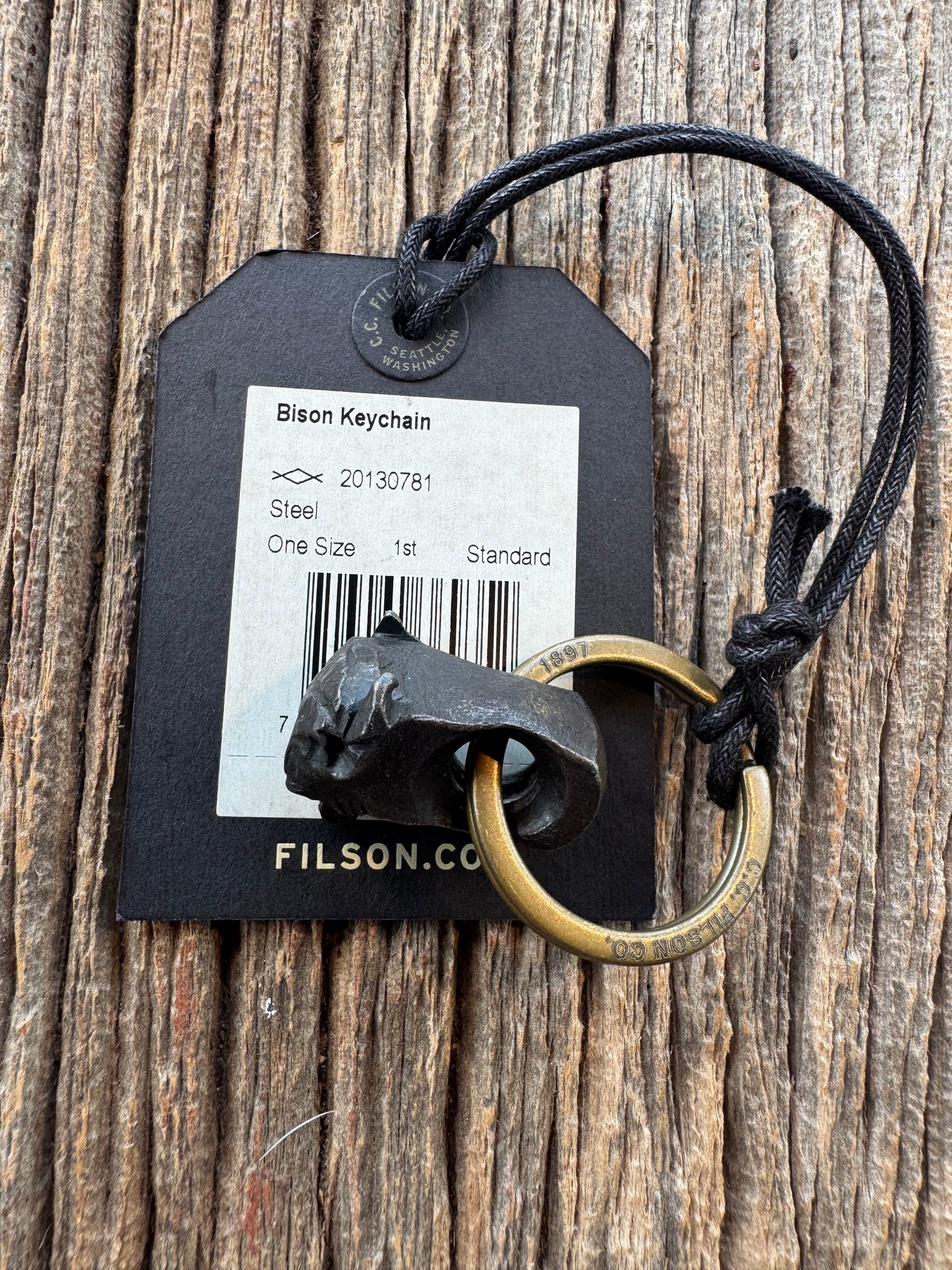 Filson Steel Buffalo Key Chain Sold out at Filson.