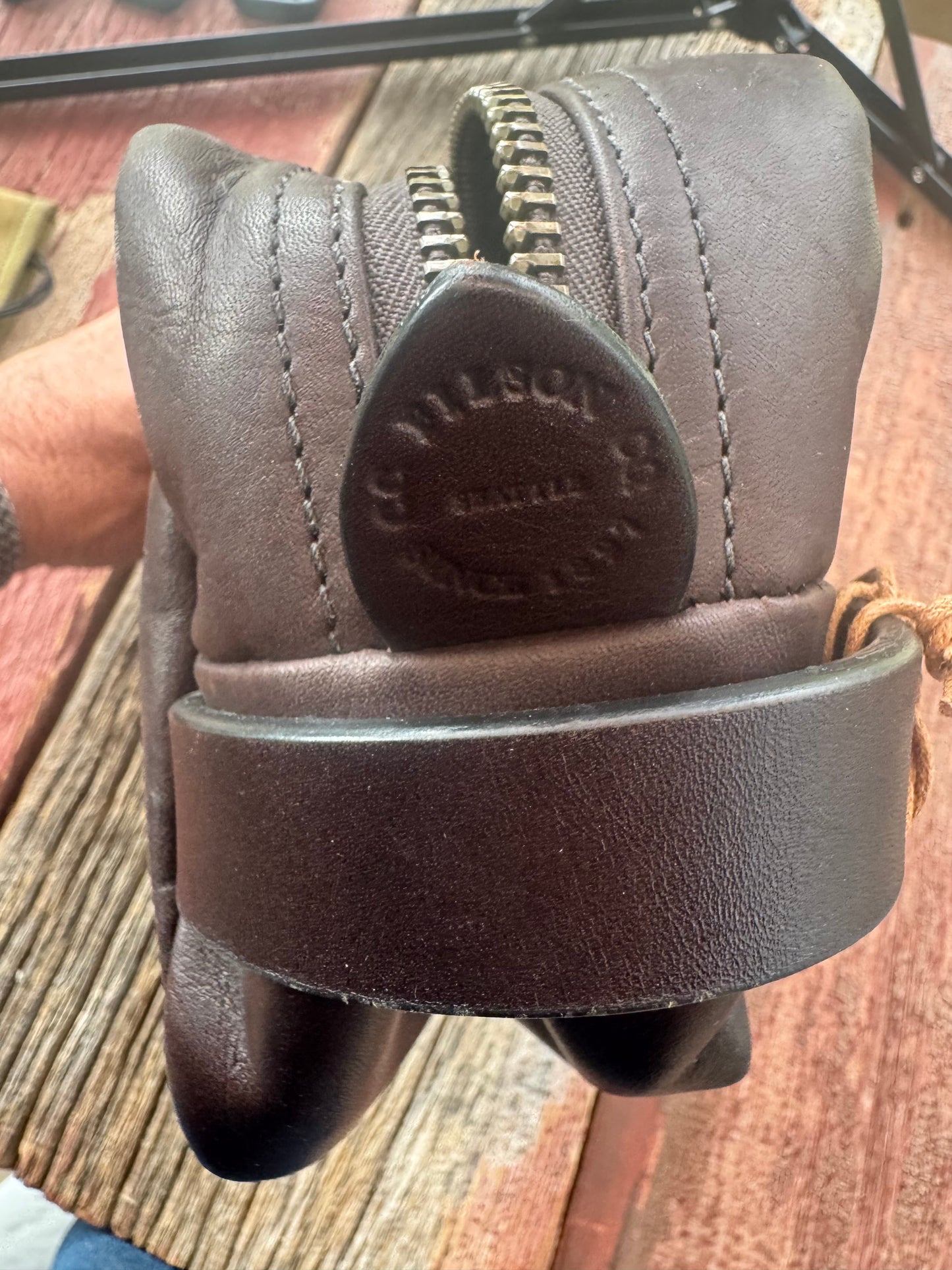 NWT Filson Weatherproof Leather Dopp or Travel Kit in Sierra Brown Grail Rare
