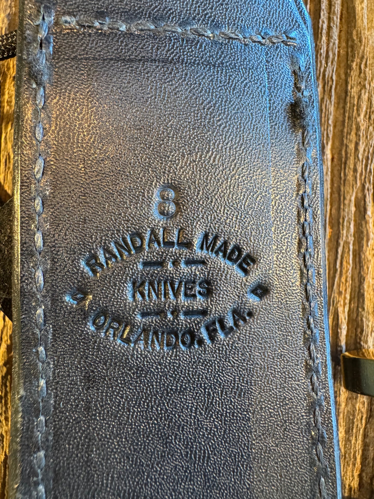 Rare Randall Model 1-8 in Beautiful Spiraled Narwal, Brass Lugged Hilt and butt plate. Blade etching and black and brass spacers. Stunning and rare.