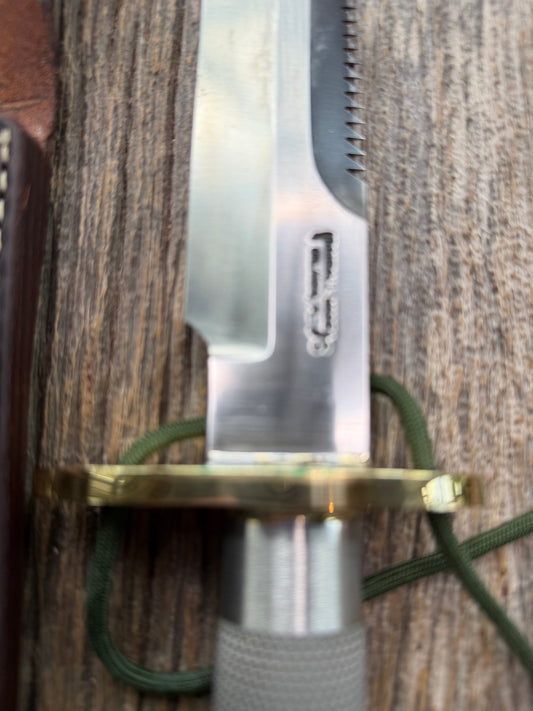 Randall Knife Model 18-7.5 Survival Knife, Stainless Steel, Compass, Lanyard,