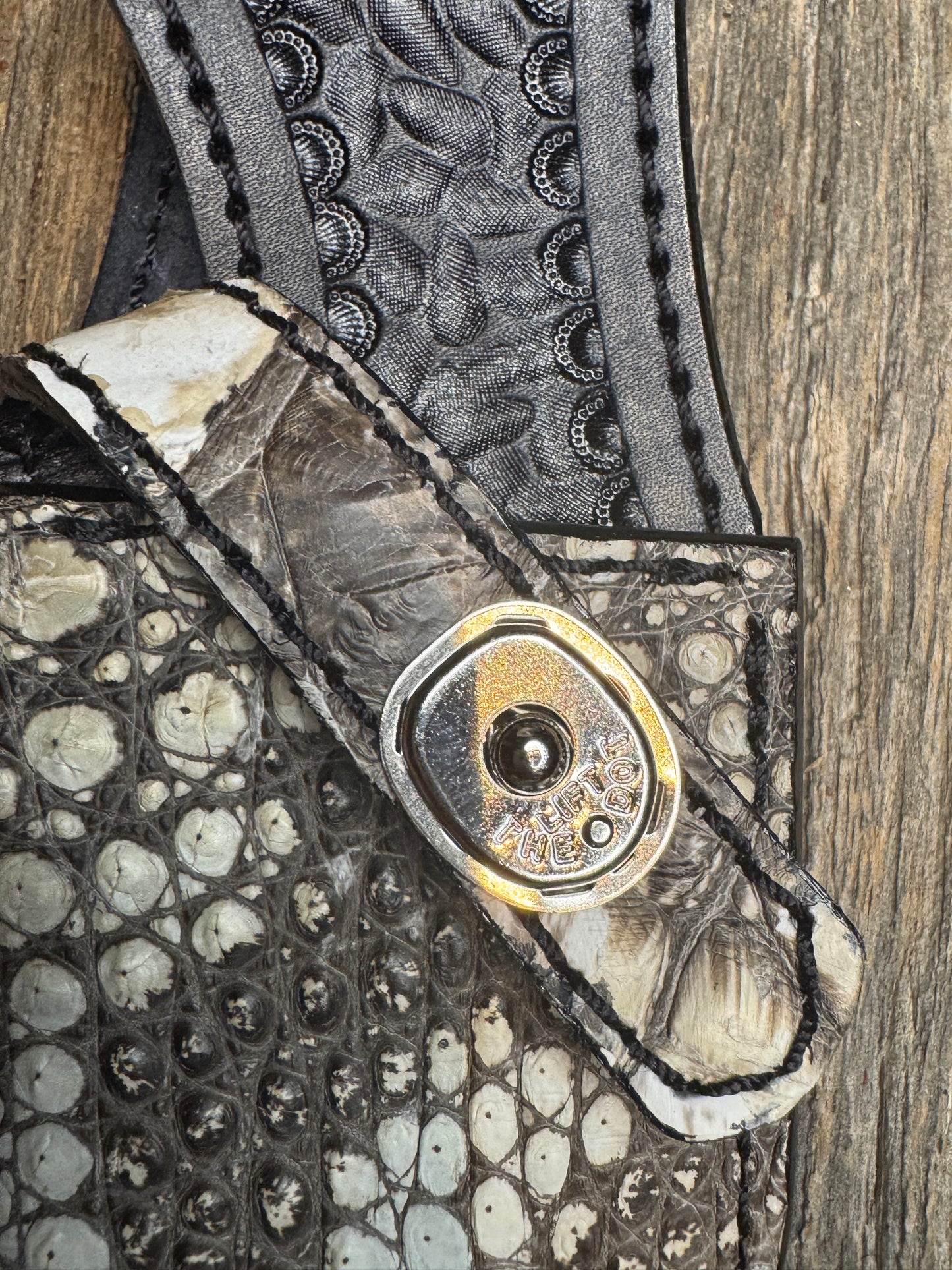 Randall Model 19-5 Exotic Natural Crocodile Sheath from Treeman.