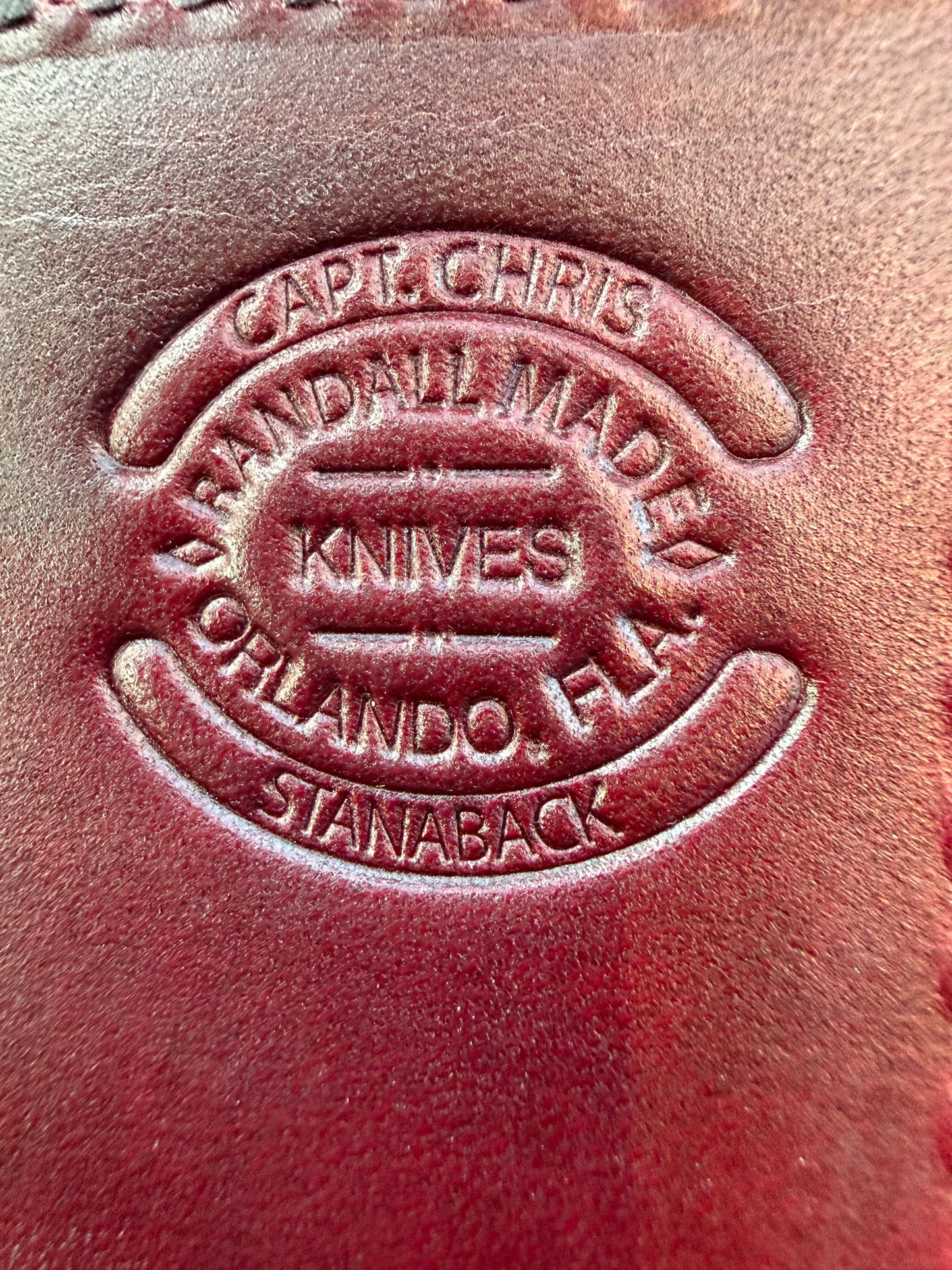 New in paper Randall Stanaback Special. Slabbed stag finger groove handle. This is the large Stanaback version with a Stainless 4 1/2” Blade, Nickel Silver Single Hilt and Silver & Black Spacers.