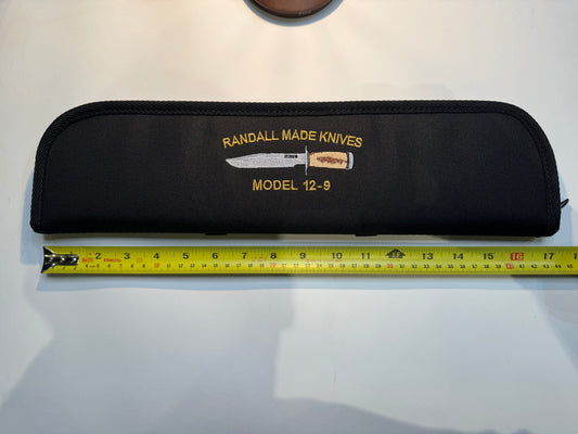 New Robbins Custom Knife case Randall Model 12-9 FWI Logo Silk threading 16 inch interior usable case