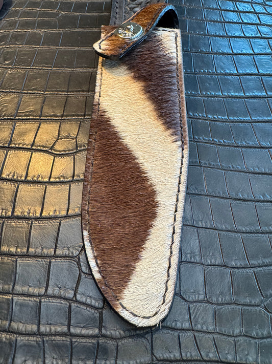 Randall Model 1-7 Exotic Sheath in Zebra by Treeman.