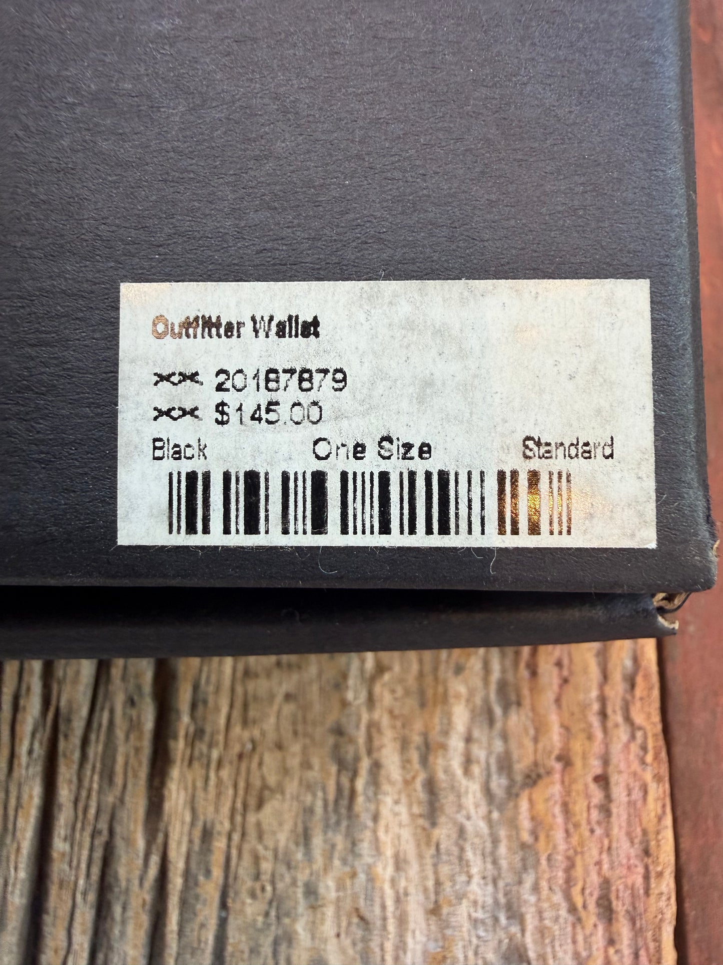 New in Box Filson Outfitter Leather Wallet in Black Twill USA 20187879 Discontinued long ago.