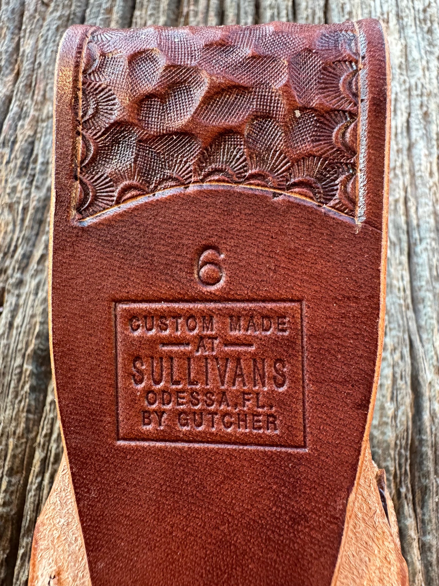 New Randall Sullivans by Gutcher Exotic Python Knife Sheath for a Model 1-6 or 12-6 with Sharpening Stone.