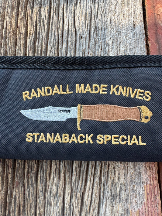 New Robbins Custom Knife case Randall Stanaback Special Silk threading 13 inch velvet interior usable case
