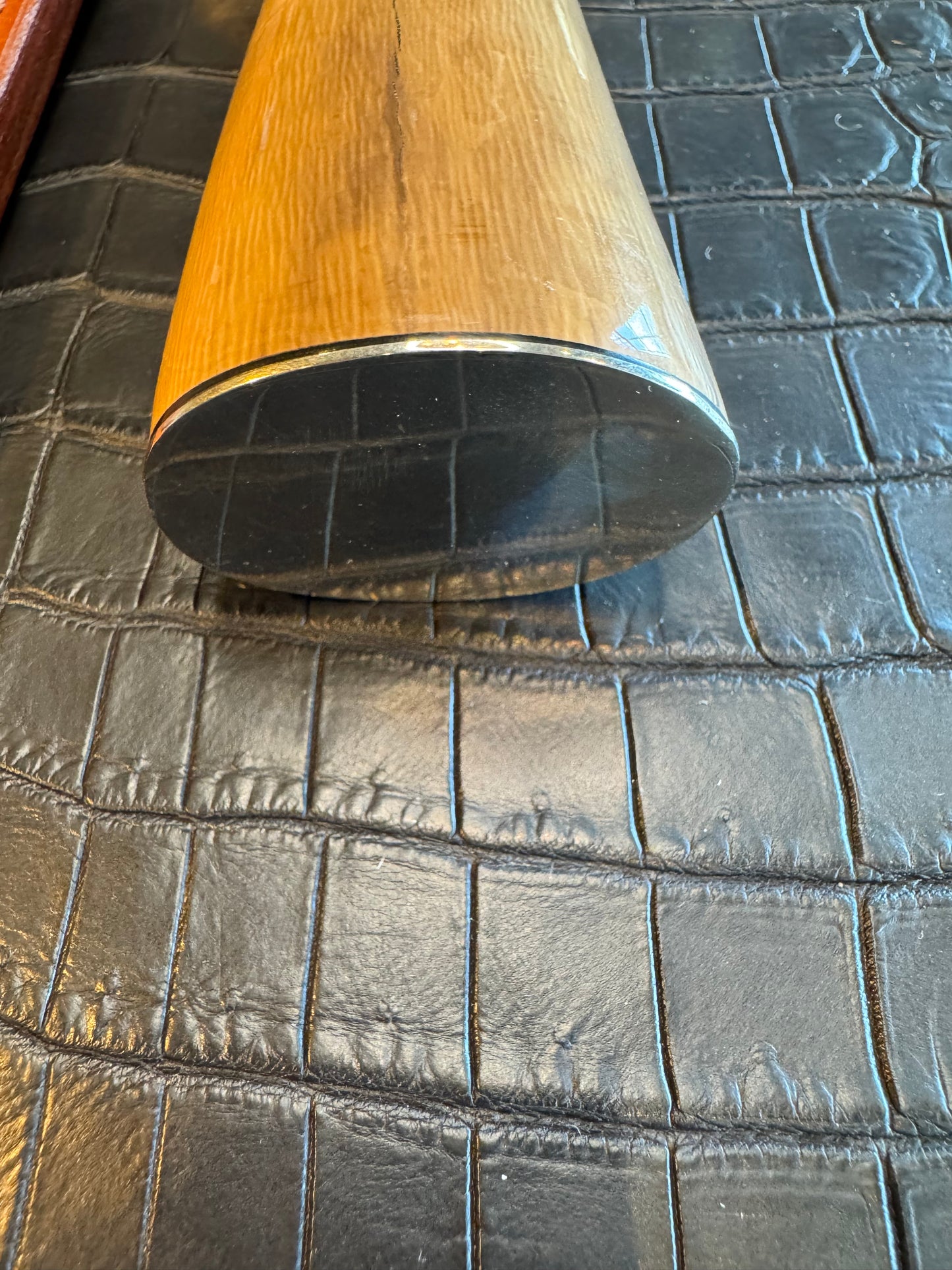 Randall Model 12-11 Smithsonian “Smitty” in a Huge piece of Green and Tan Fossil Walrus Ivory. Nickel Silver Hilt and Butt plate.