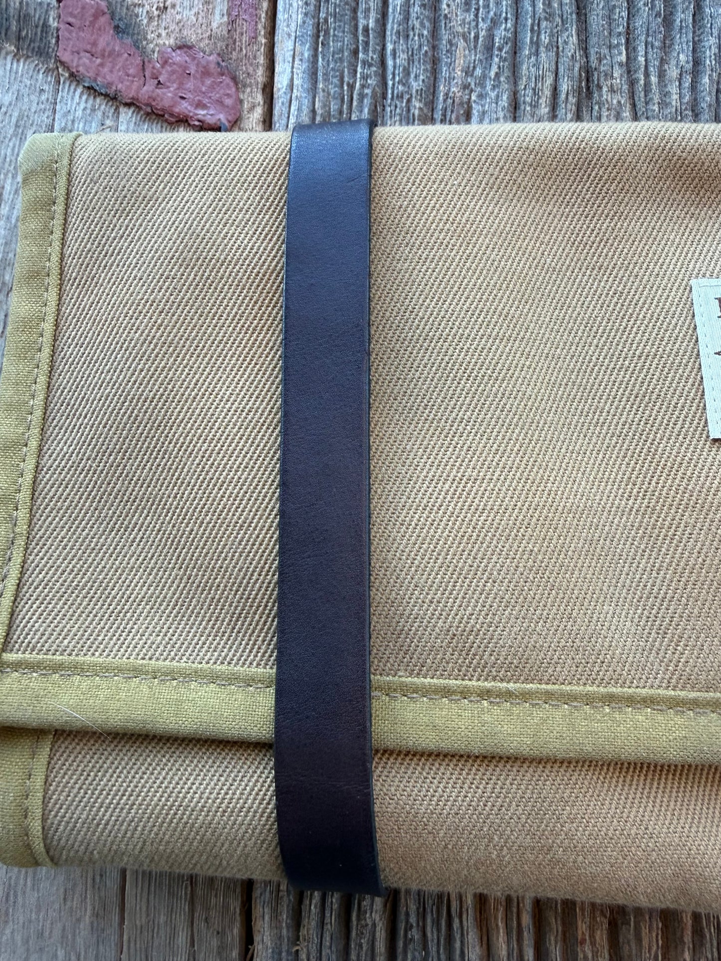Rare Filson Tool Roll in Heavy Twill and Leather| Dark Tan| USA| # 11070303