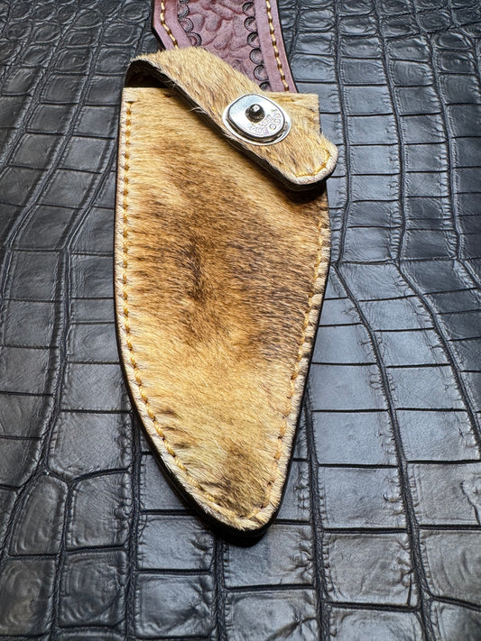 Randall Model 19-5 Exotic Giraffe Skin Sheath from Treeman.