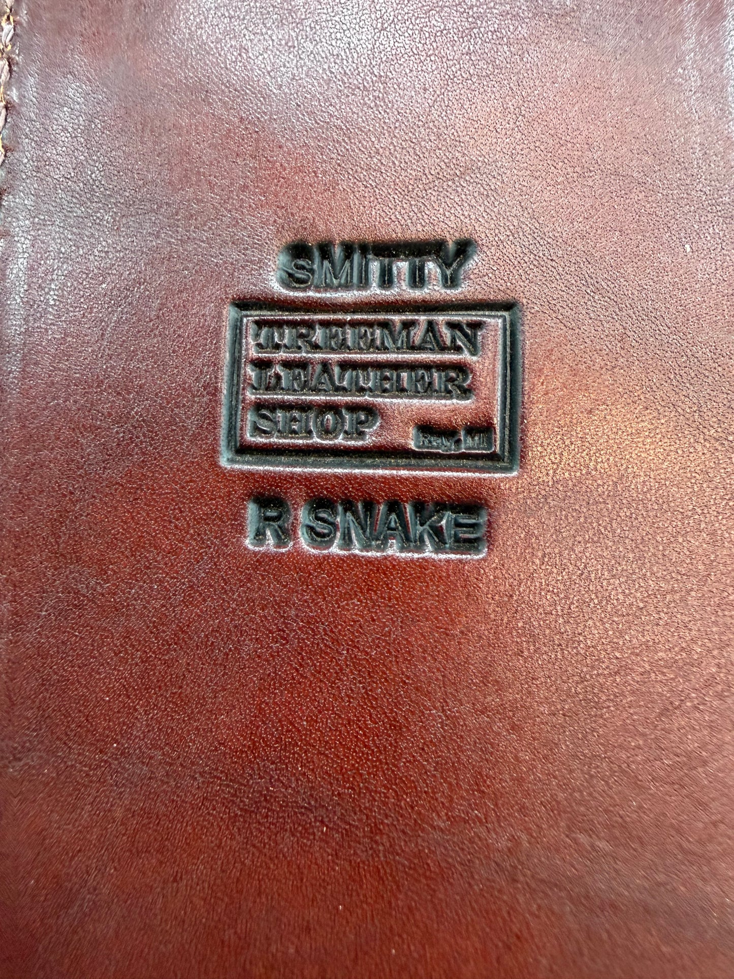 Randall Model 12-11 Smitty Sheath in Exotic Eastern Diamondback RattleSnake from Treeman Sheaths. Tremendous colors on this one.