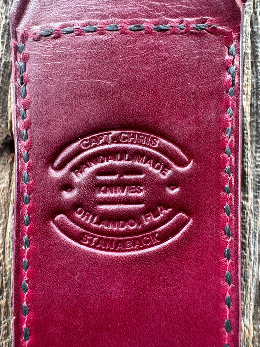 Vintage Randall Stanaback Special. Leather and brass. This is the large Stanaback version with a Stainless 4 1/2” Blade, Brass Single Hilt and Gold & Black Spacers. I have 2 available Serial # 163 and # 164 consecutive numbers. Price is per knife.