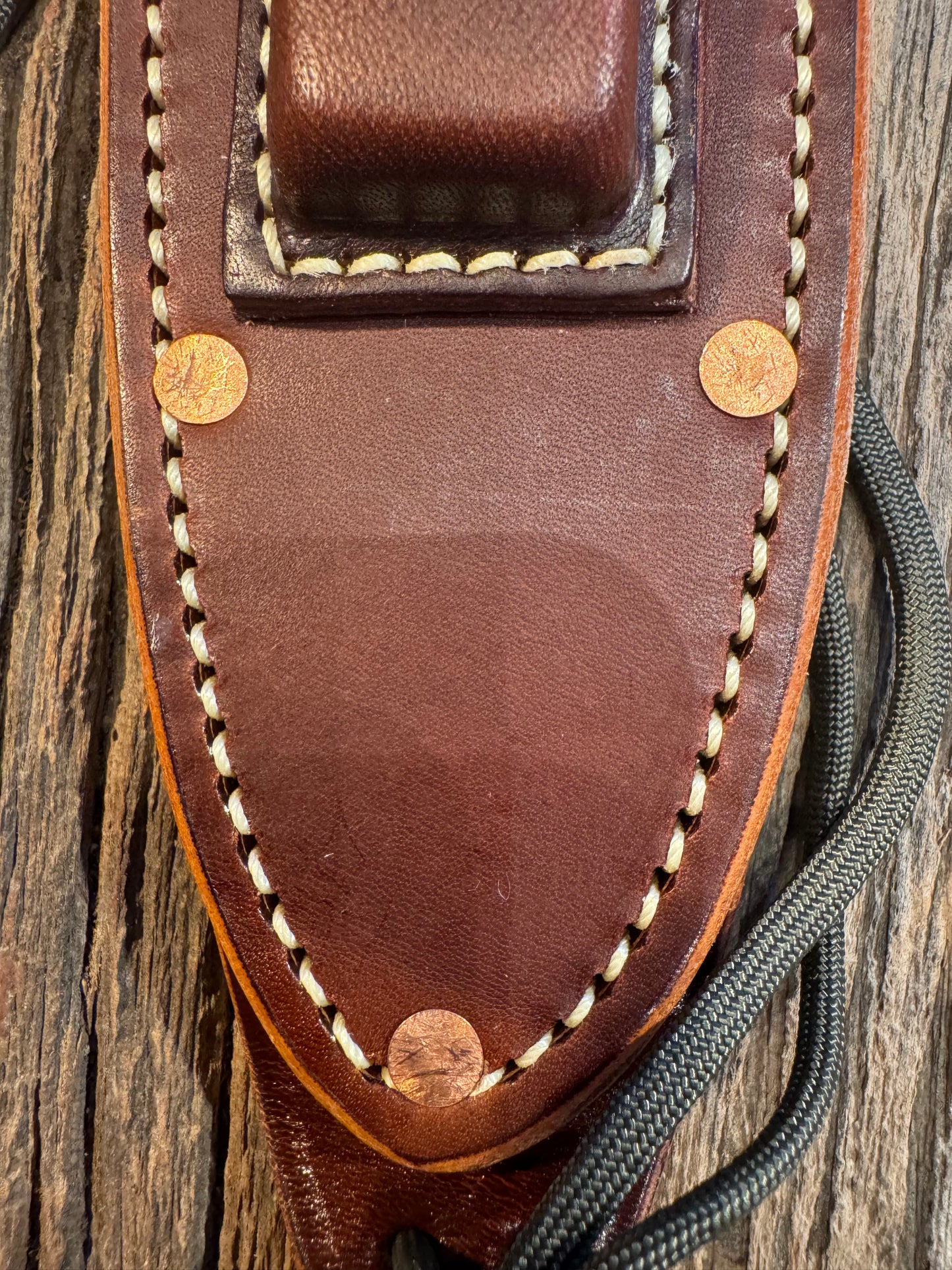 New Randall Johnson Gutcher Riveted Rough Back Knife Sheath Model 14 or 18-7.5