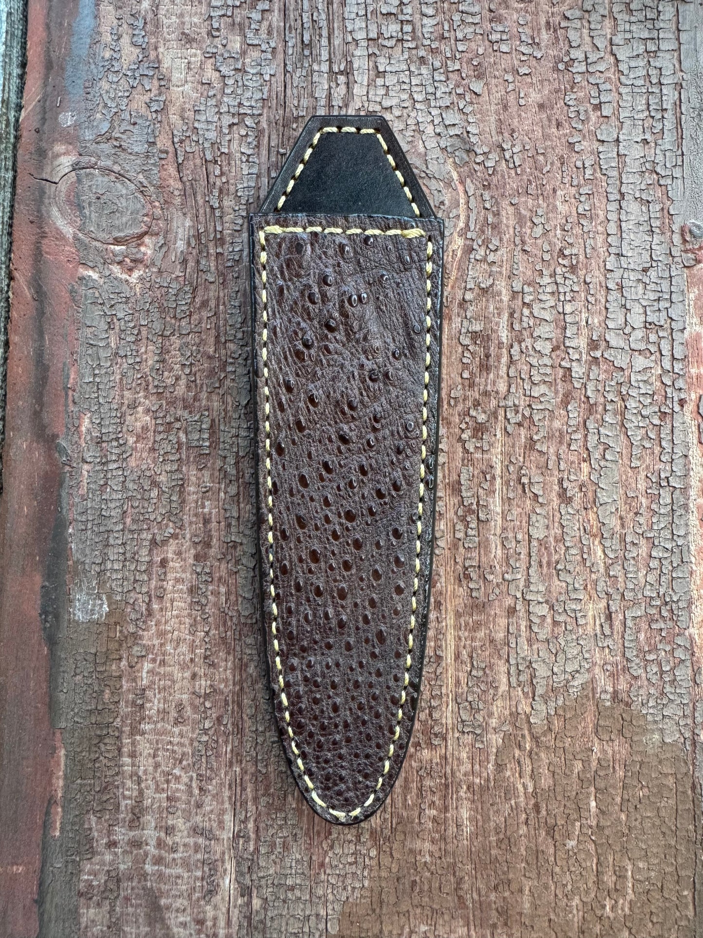 Randall Model “Gambler” 5 Inch Sheath in Exotic Snapping Turtle by Treeman. (Sheath only)