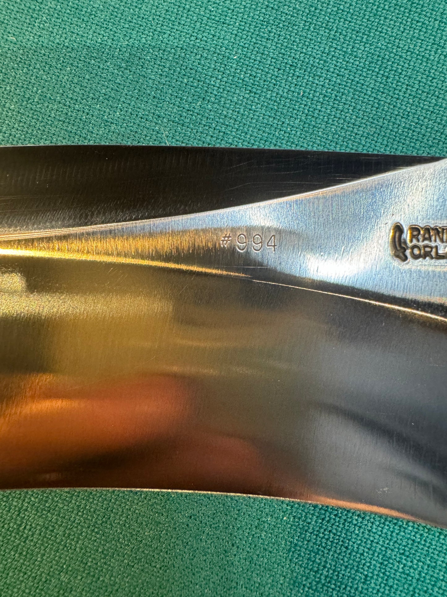 New in Paper Randall Large Sasquatch Brass Lugged Hilt Turkish Walnut #994 Jere Davidson engraved