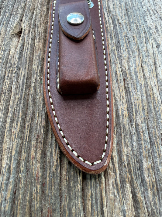 New Randall Sullivans by Gutcher Leather Knife Sheath Model 1-6 with Stone
