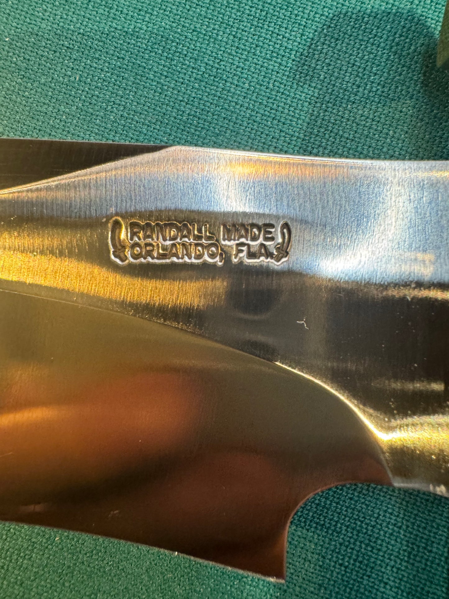 New in Paper Randall Large Sasquatch Brass Lugged Hilt Turkish Walnut #994 Jere Davidson engraved
