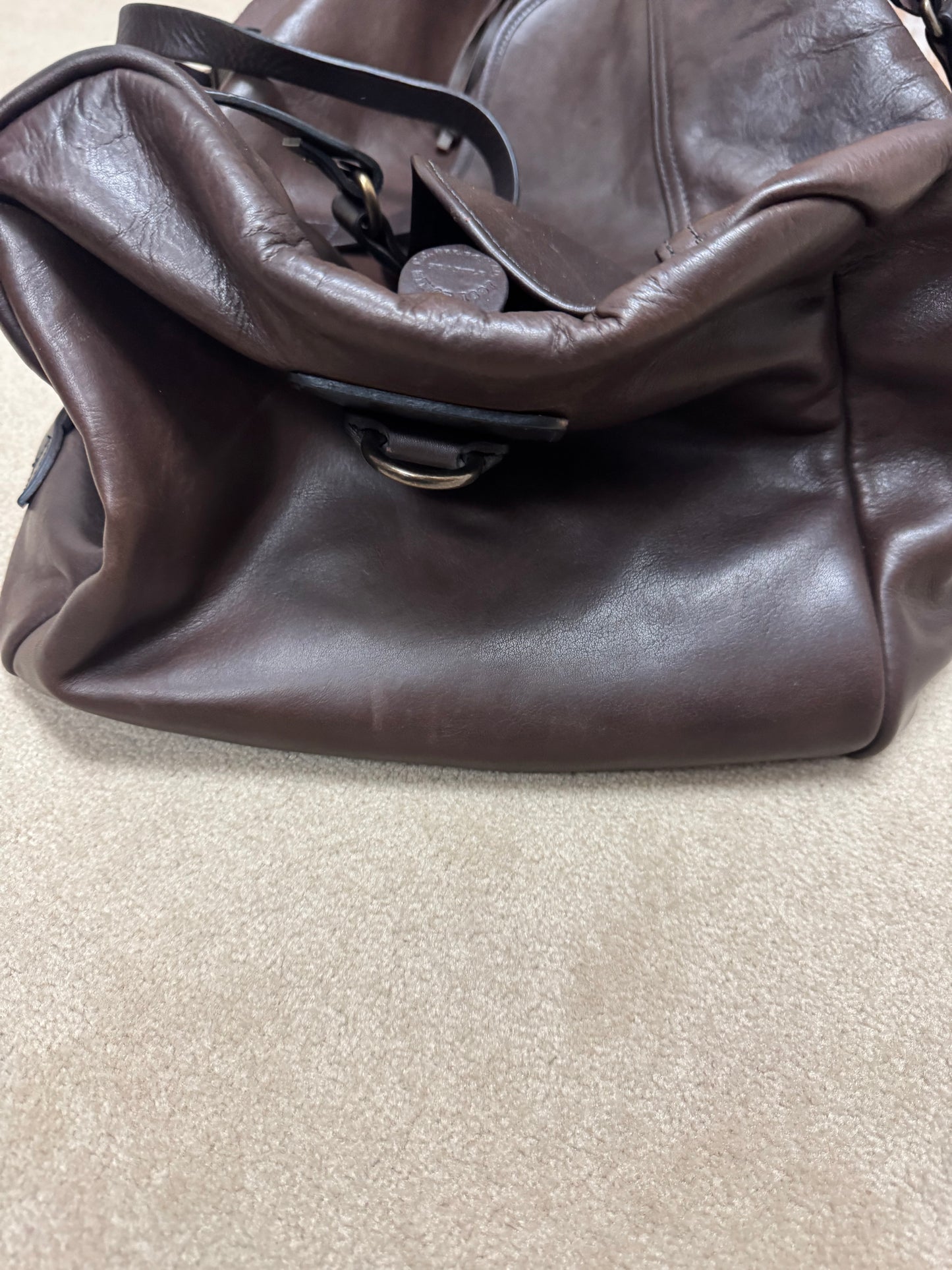 Nice Filson Weatherproof Leather Duffle Sierra Brown Grail Rare