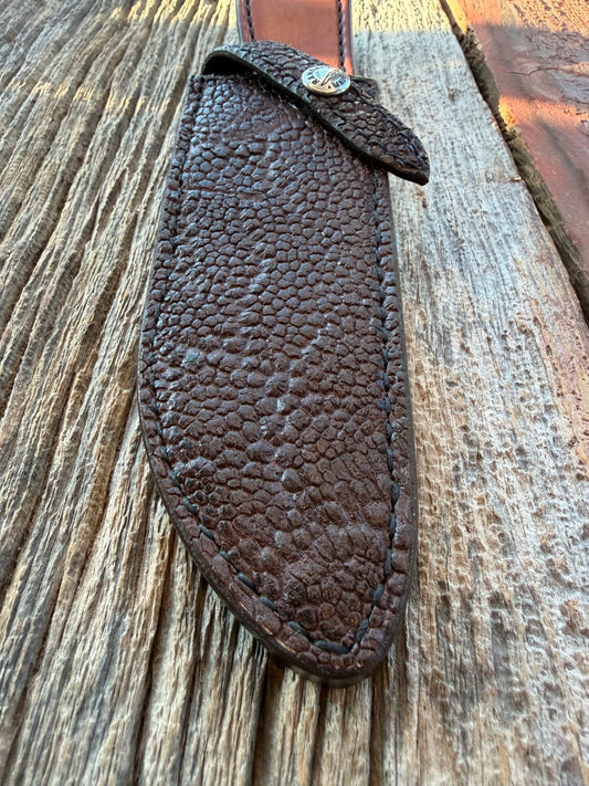 Very Rare Randall Sullivans by Gutcher Exotic Elephant Trunk Knife Sheath for a Bowles Special. Randall Snap!!