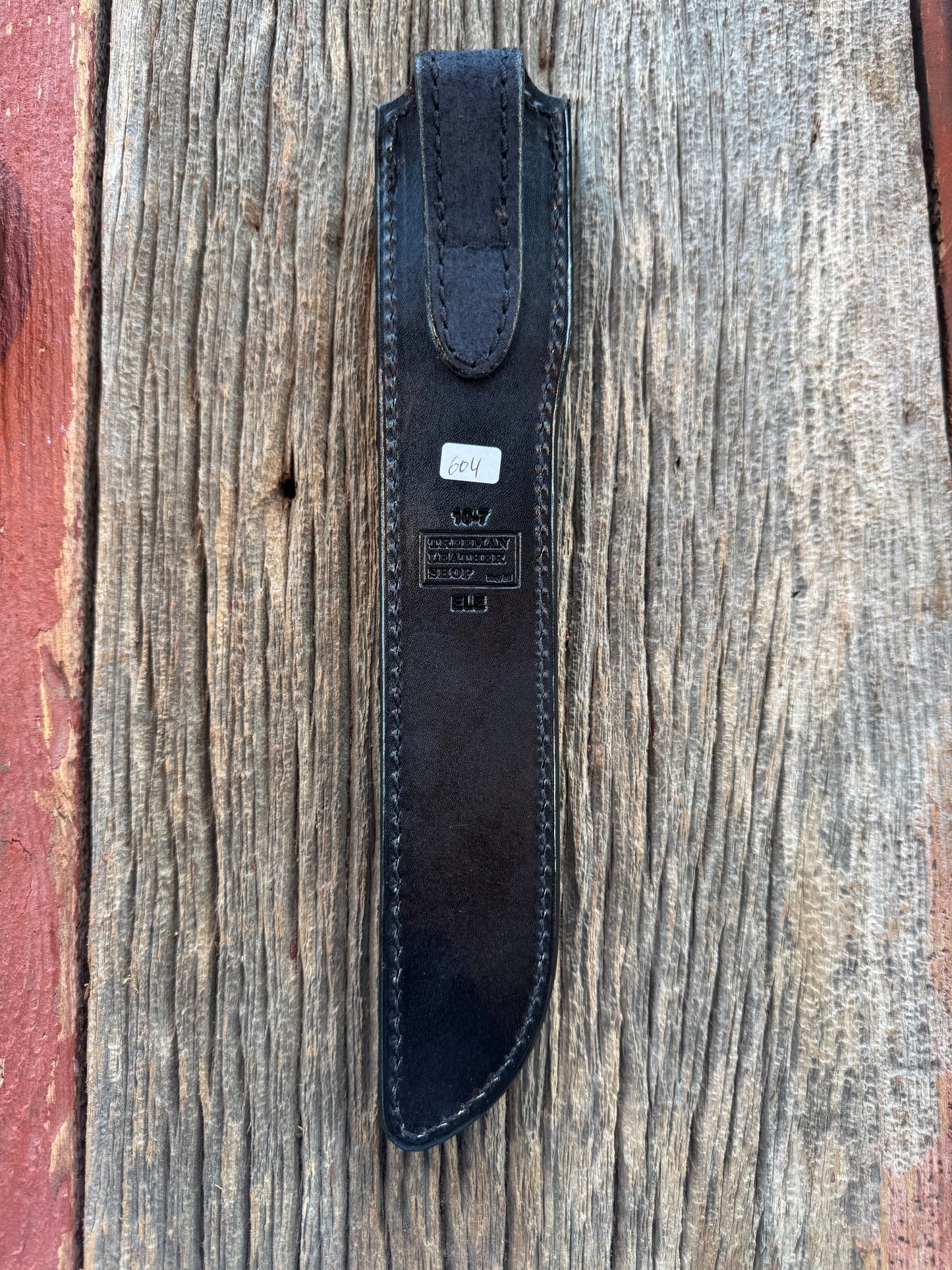 Randall Model 10-7 Fisherman Exotic Sheath in Black Elephant by Treeman.