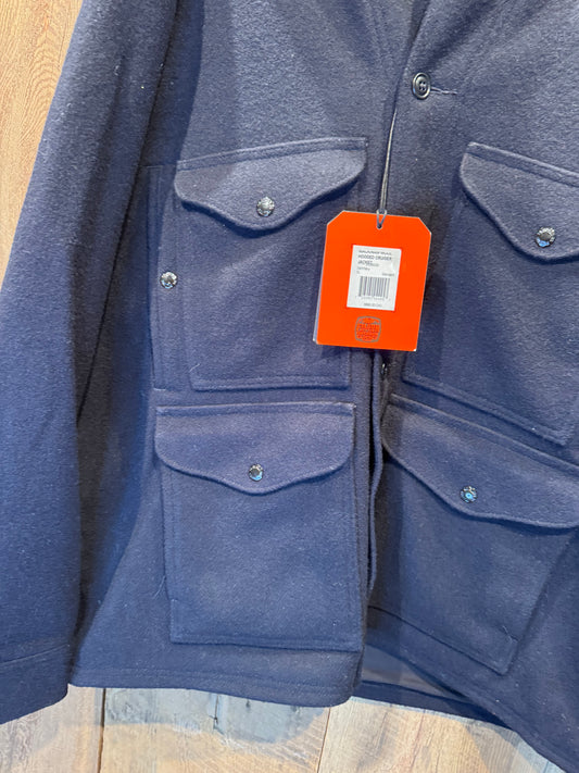 Filson Mackinaw Wool Hooded Cruiser Jacket DARK Navy Size Extra Large New With Tags 20285030