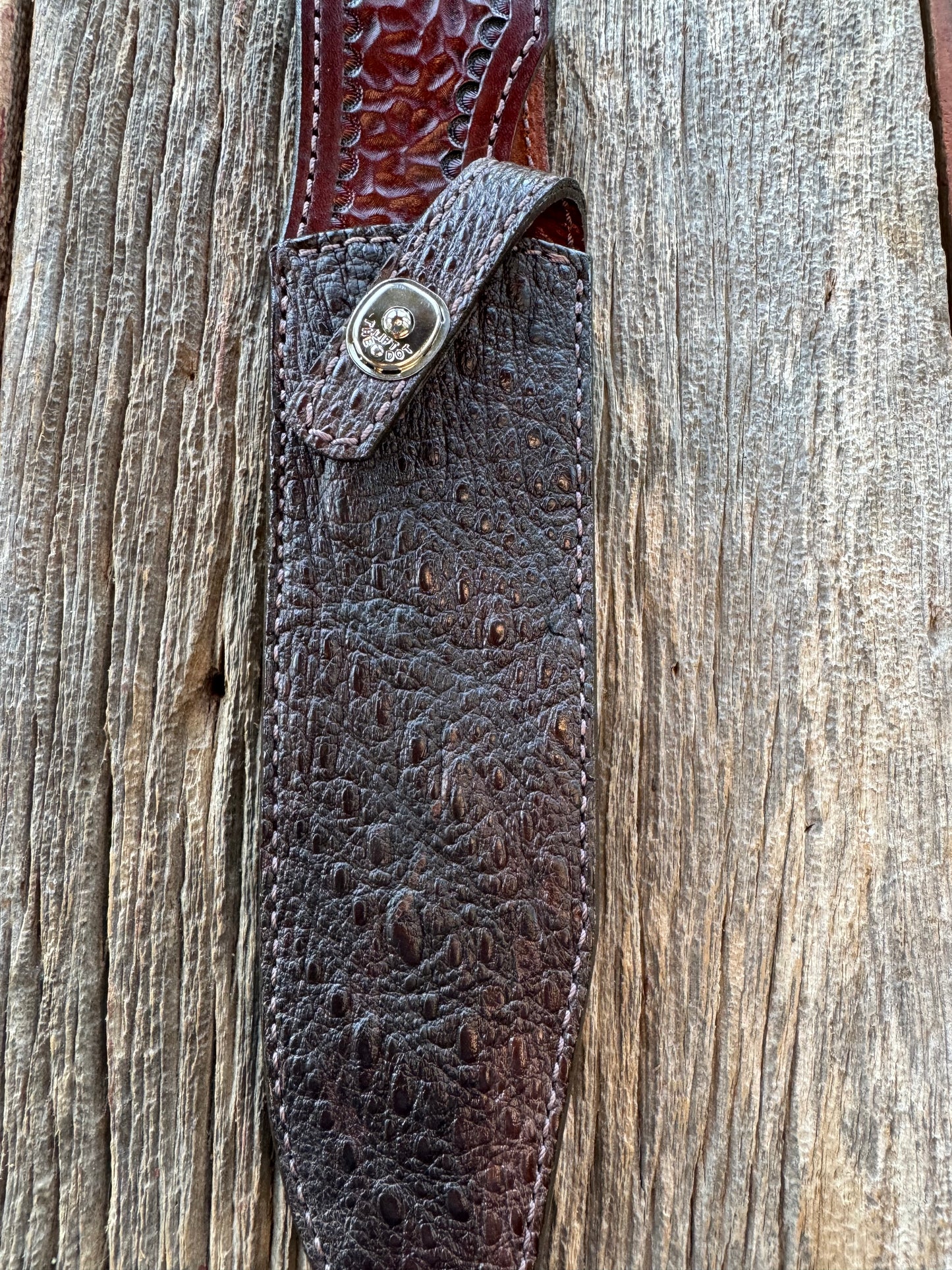 Randall Model 12-9/14 Grind Sheath in Exotic Snapping Turtle by Treeman.