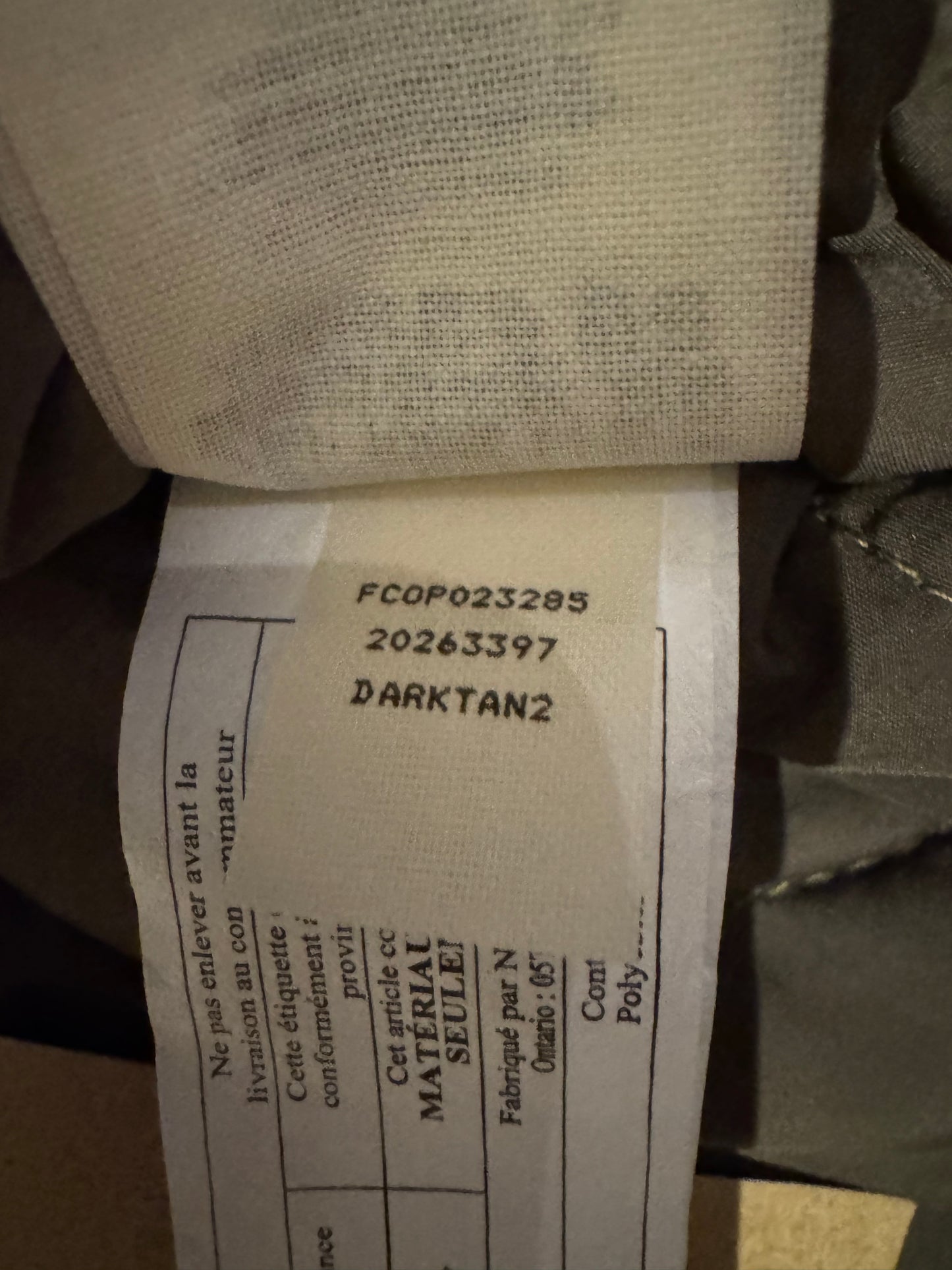 NWT Filson TIN CLOTH PRIMALOFT® JACKET DARK TAN Medium NWT