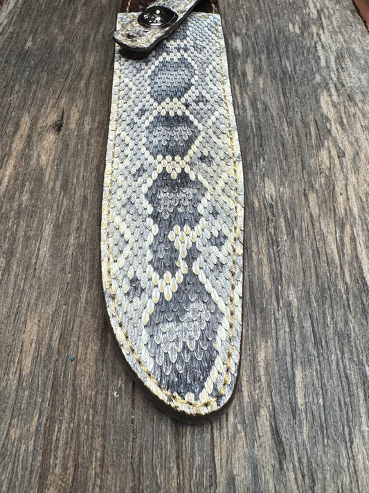 Randall Model 1-8 Sheath in Exotic Rattlesnake from Treeman.