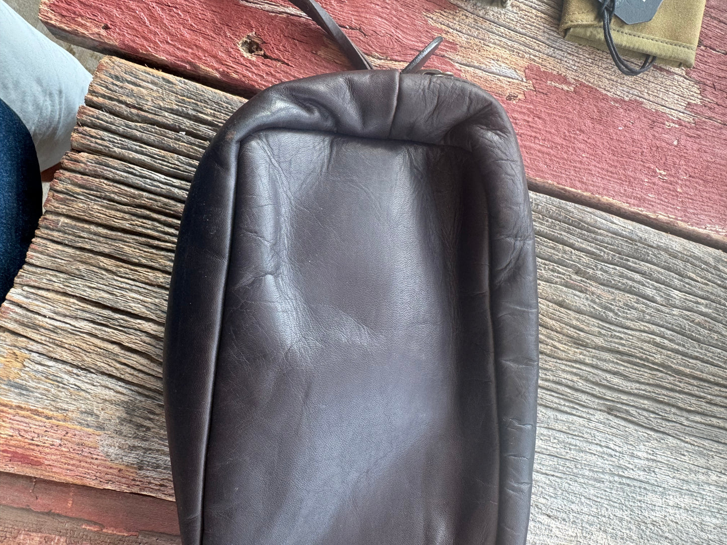 NWT Filson Weatherproof Leather Dopp or Travel Kit in Sierra Brown Grail Rare