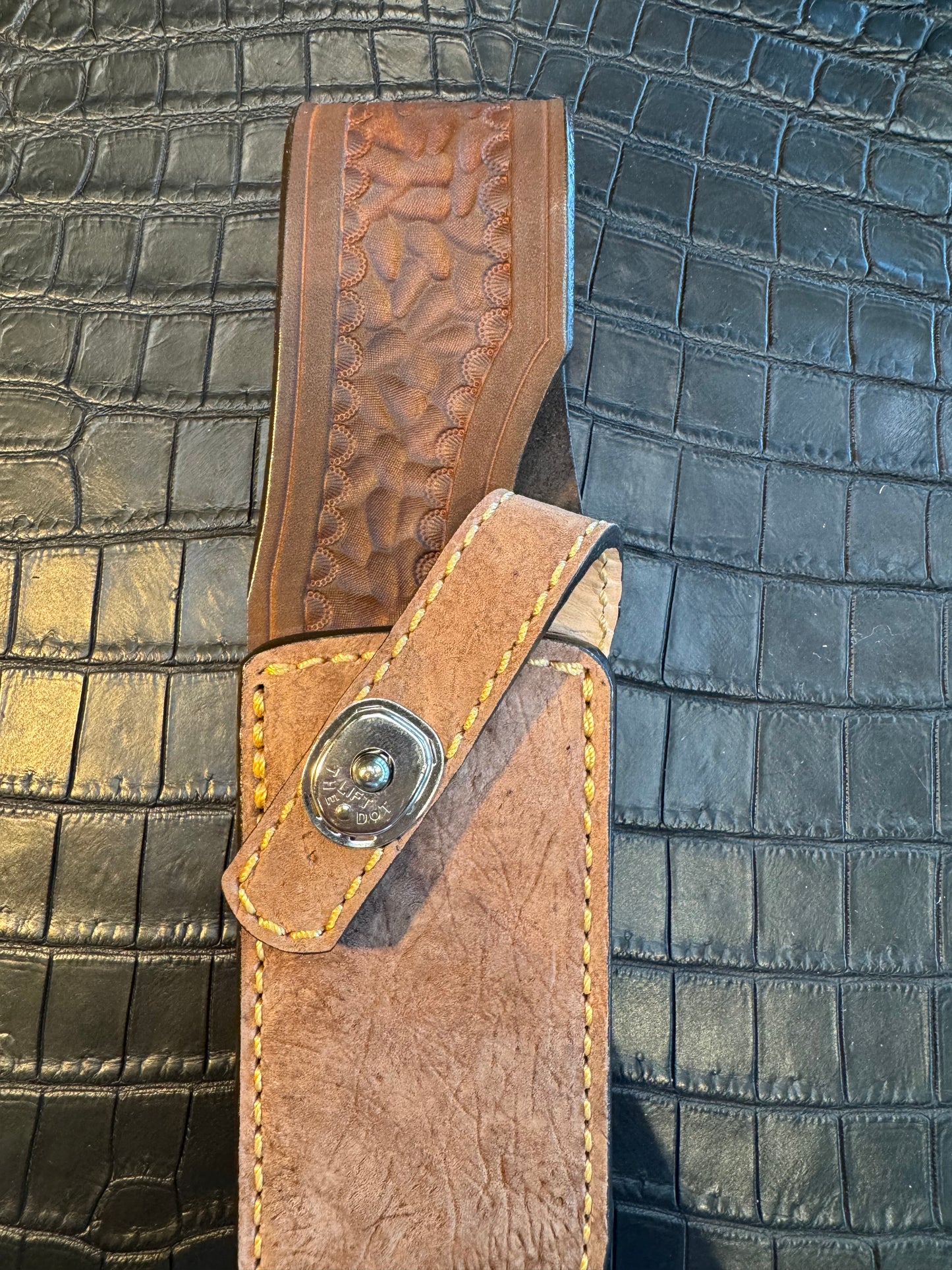 Randall Model Nordic Special Dealer Special” Exotic Sheath in Grey Hippo by Treeman.