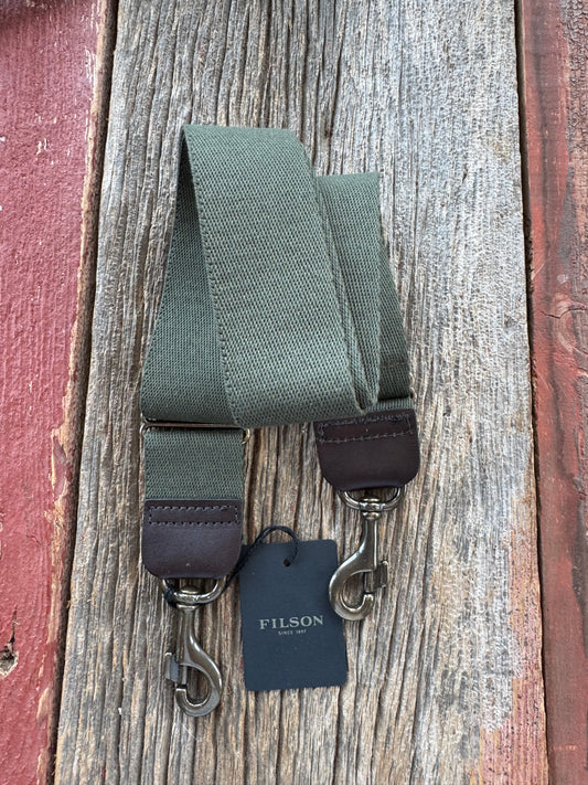 NWT Filson 24/48 Hour Cotton Webbing Strap # 20166784 Otter Green Made in USA