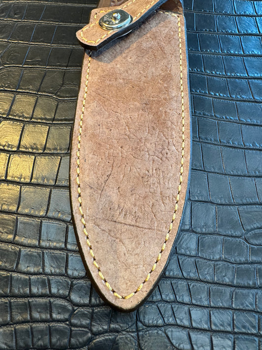Randall Model Clinton Special TC Exotic Sheath in Grey Hippo by Treeman.