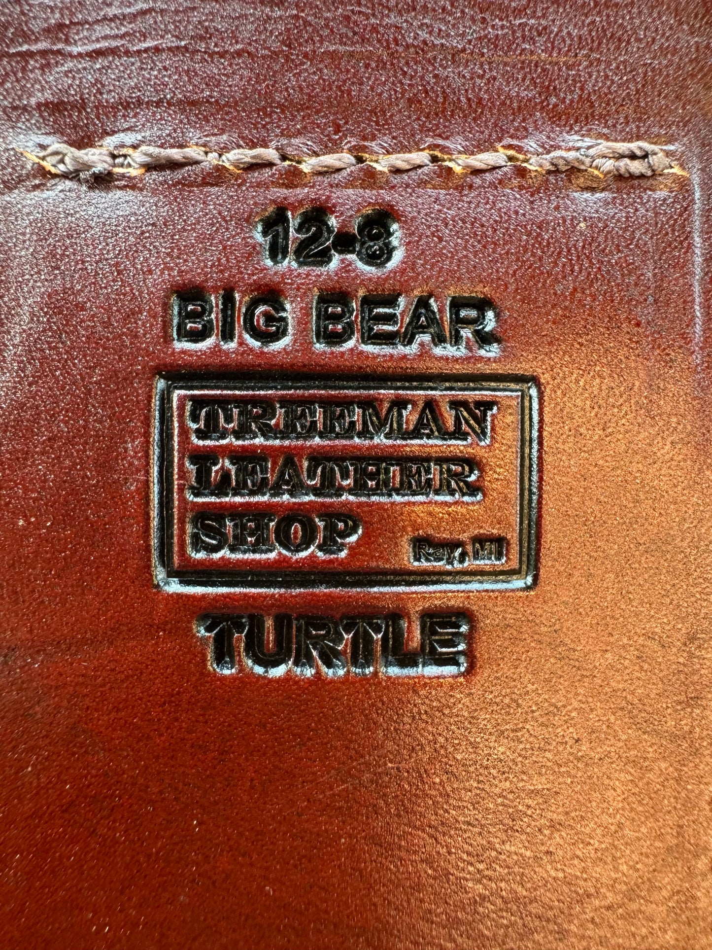 Randall Model 12-9/14 Grind Sheath in Exotic Snapping Turtle by Treeman.