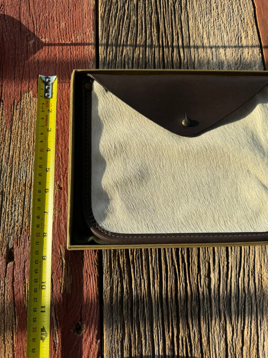 Vintage Filson NWT Restoration Dept Workshop Ranch Cowhide Leather Pouch | USA | White | 20085336