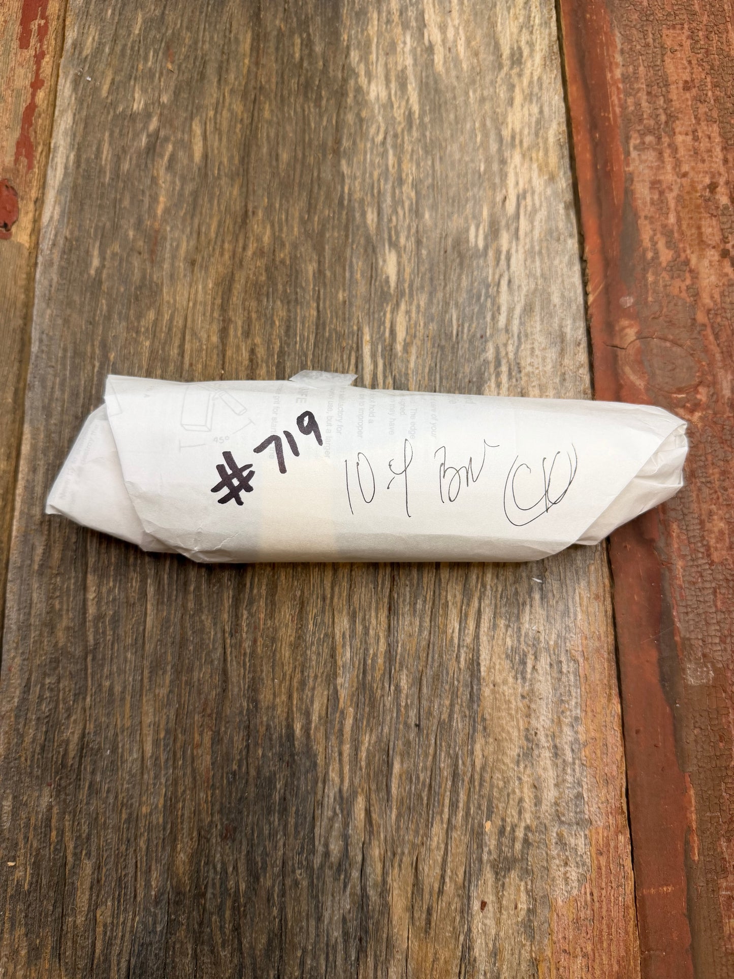 New in Paper Randall Knife Model 10-4 Fisherman Black Micarta Handle Stainless Steel